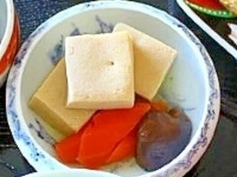 高野豆腐と野菜の煮もの